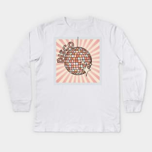 Pastel Disco Ball Kids Long Sleeve T-Shirt